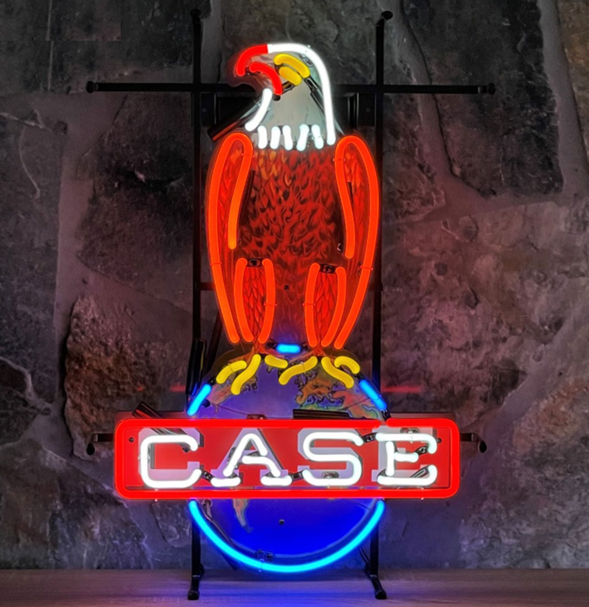 Case Eagle Neon Verlichting 45 x 56 cm - Rood