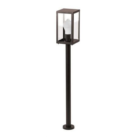 Casey LED Tuinlantaarn 100cm - E27 LED lamp met schemerschakelaar - 8 Watt 620lm - 3000K warm wit - IP44 waterdicht - met sensor - Staande buitenlamp | HOFTRONIC