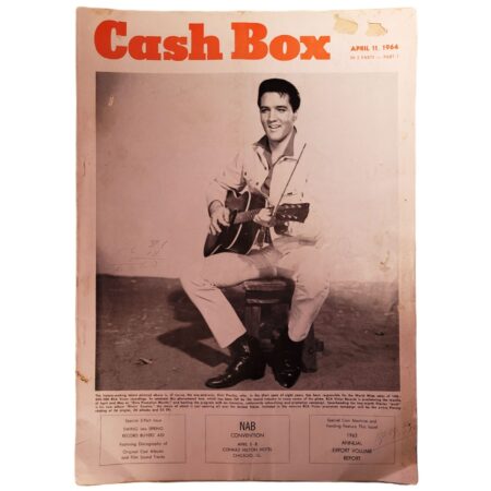 Cash Box Magazine Vol.25 Nr. 31 - Elvis Presley Cover April 11 1964 | Elvis Presley