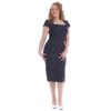 Celebrity Dress Navy / White Dots-XXXXL | 32% korting | Stop Staring