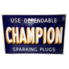 Champion Dependable Spark Plugs Emaille Bord - 60 x 40cm | Champion