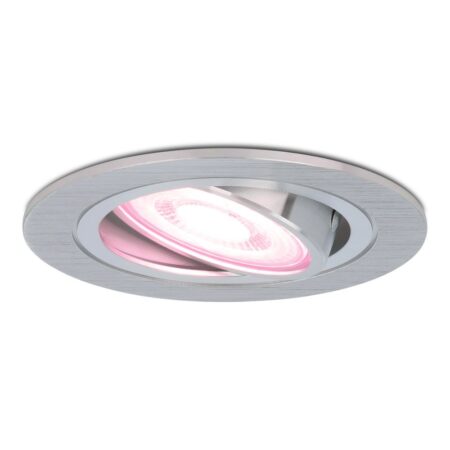 Chandler - Smart inbouwspot - IP20 voor binnen - 4.8 Watt 345 Lumen - Kantelbaar - Wifi + Bluetooth - RGBWW - GU10 - Google Home