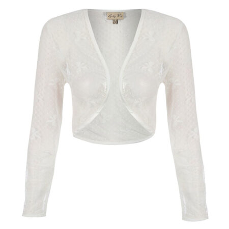 Charisse Bow Bolero Ivory-50 (NL) / 24 (UK) | 31% korting | Fiftiesstore