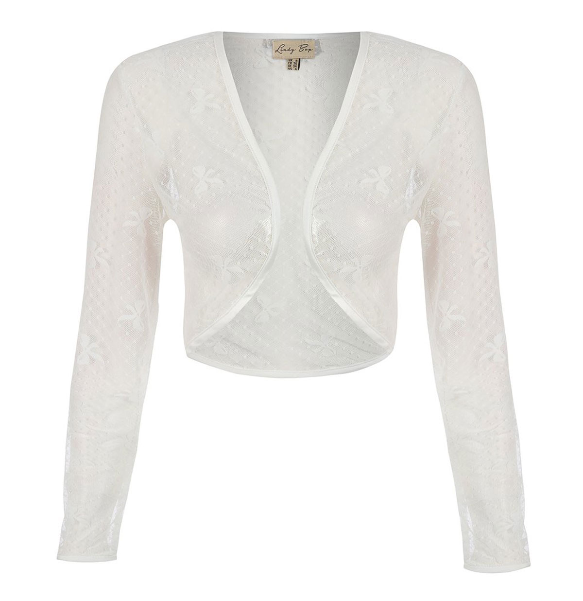 Charisse Bow Bolero Ivory-50 (NL) / 24 (UK) | 31% korting | Fiftiesstore
