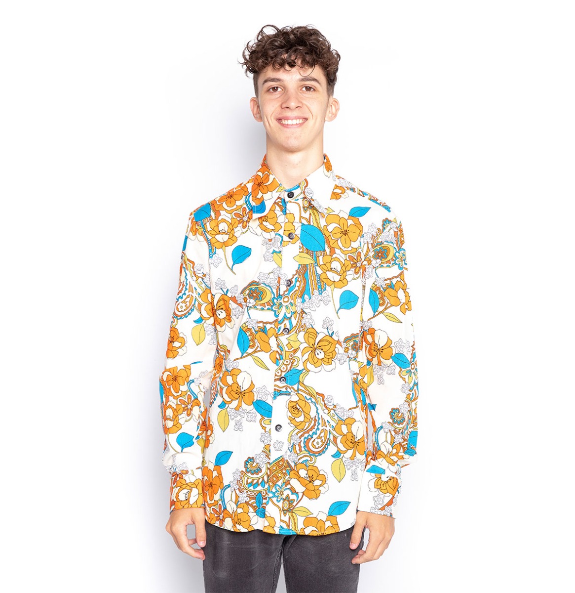Chenaski 70's Flower Disco Shirt-M | Chenaski