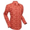 Chenaski Retro 70's Rhomubus Shirt Rust-S | Chenaski