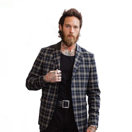 Chet Rock Chuck Blazer Tartan Green-M | Fiftiesstore