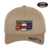Chevrolet Camaro Flex-Fit Cap - Khaki met Logo Patch (S/M - Officially Licensed) | Chevrolet