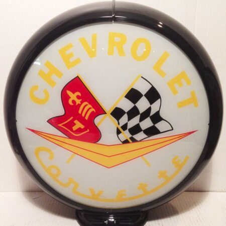 Chevrolet Corvette Geel Logo Benzinepomp Bol | Fiftiesstore
