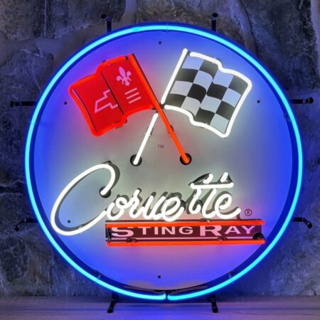 Chevrolet Corvette Stingray Neon Verlichting 60 cm - Rood