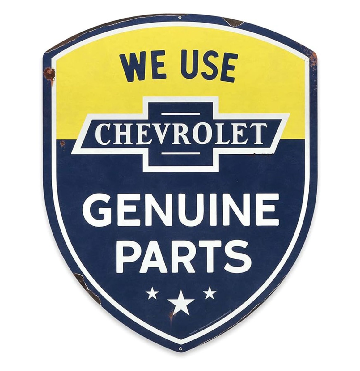 Chevrolet Genuine Parts Metalen Bord - 57 x 58cm | Chevrolet