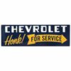 Chevrolet Honk For Service Metalen Bord- 61 x 19cm | Chevrolet