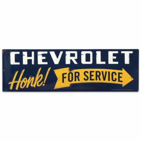 Chevrolet Honk For Service Metalen Bord- 61 x 19cm | Chevrolet