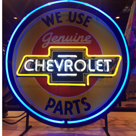 Chevrolet Neon Verlichting Met Bord 64 x 64 cm LAATSTE STUKS | 7% korting | Chevrolet