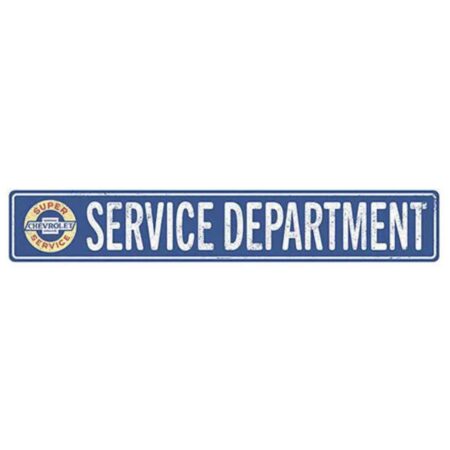 Chevrolet Service Department Bord - Metalen Wandbord met Relief 91