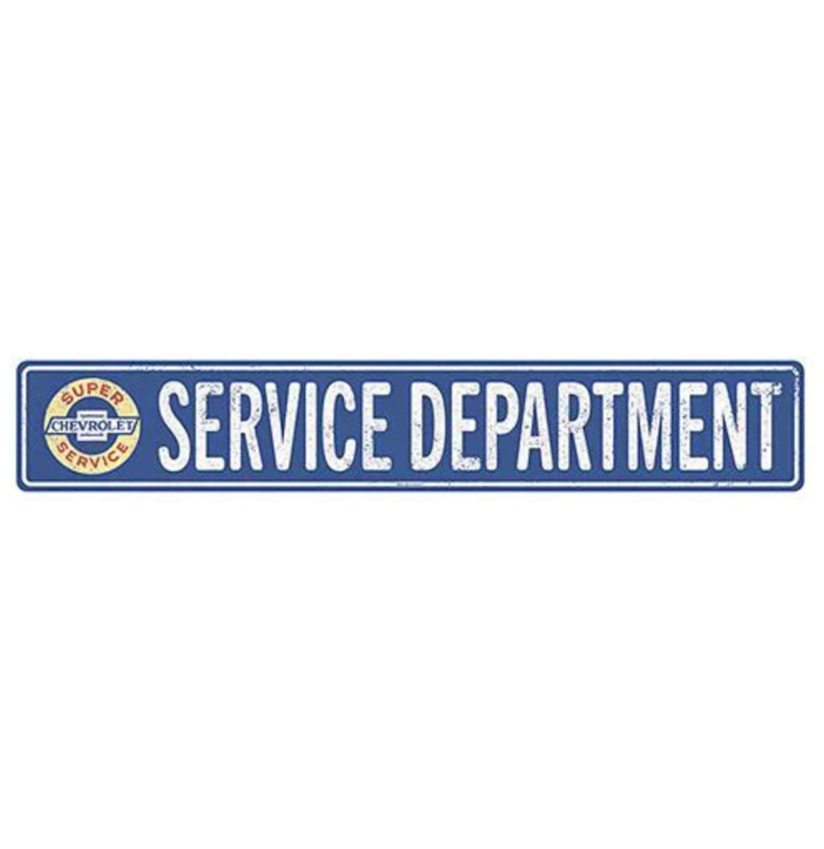 Chevrolet Service Department Bord - Metalen Wandbord met Relief 91