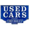Chevrolet Used Cars Die Cut Metalen Bord | Chevrolet