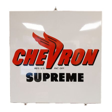 Chevron Supreme Emaille Bord - 50 x 50cm | Fiftiesstore