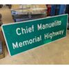 Chief Manuelito Memorial Highway Verkkersbord - 185 x 77cm - Origineel | The Dutch Pickers