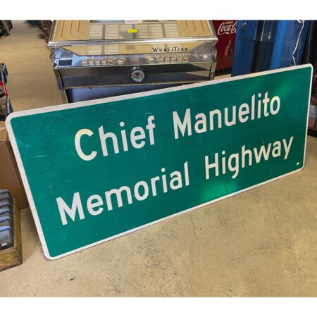 Chief Manuelito Memorial Highway Verkkersbord - 185 x 77cm - Origineel | The Dutch Pickers