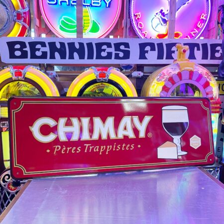 Chimay Pères Trappistes Emaille Reclamebord Horizontaal - New Old Stock | The Dutch Pickers