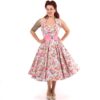 China Rose Dress Blue-36 (NL) /10 (UK) | 35% korting | Fiftiesstore