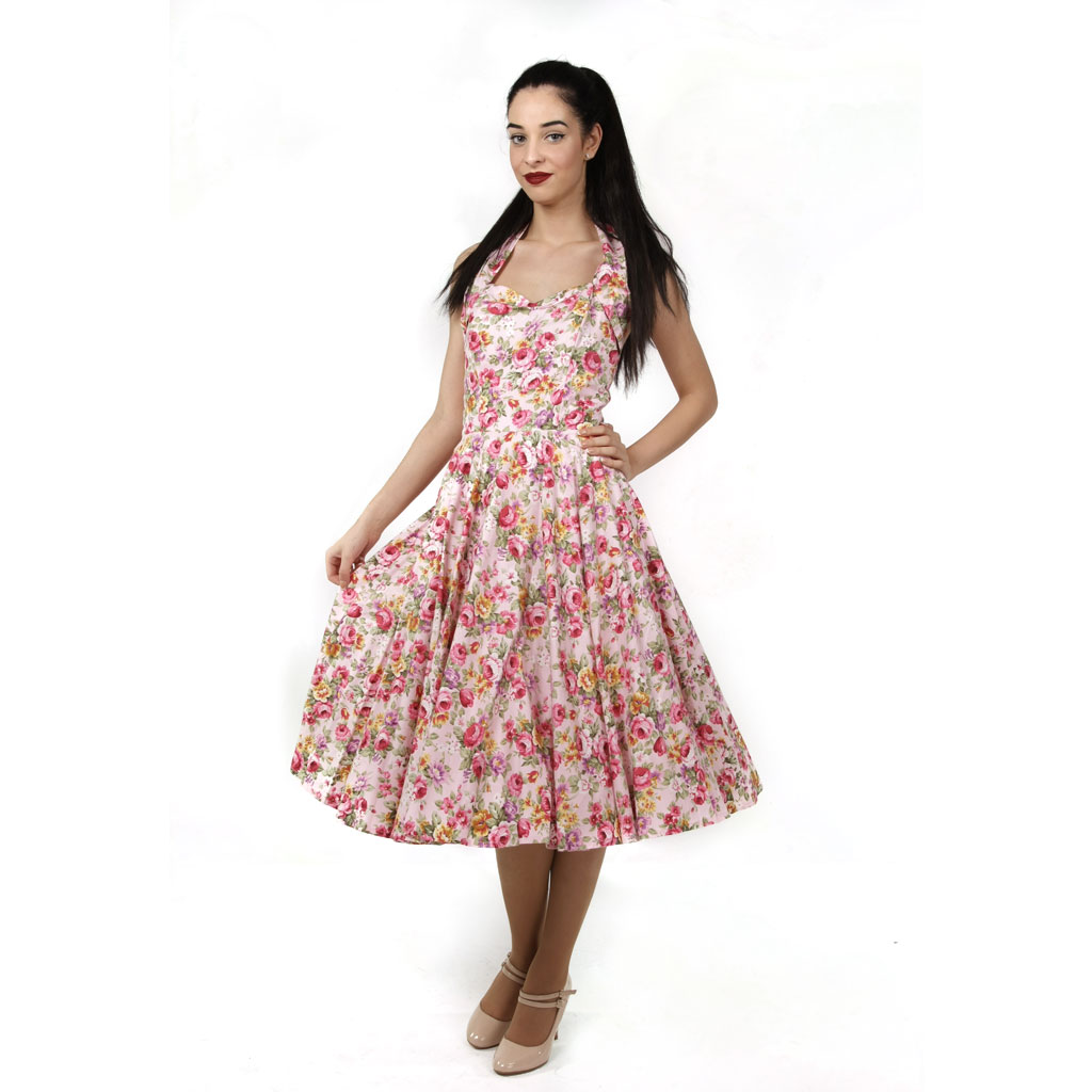 China Rose Dress Pink-32 (NL)/ 6 (UK) | 30% korting | Vivien of Holloway