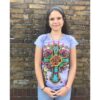 Christian Audigier Cross Purple Womens T-shirt-M | 50% korting | Ed Hardy - Christian Audigier