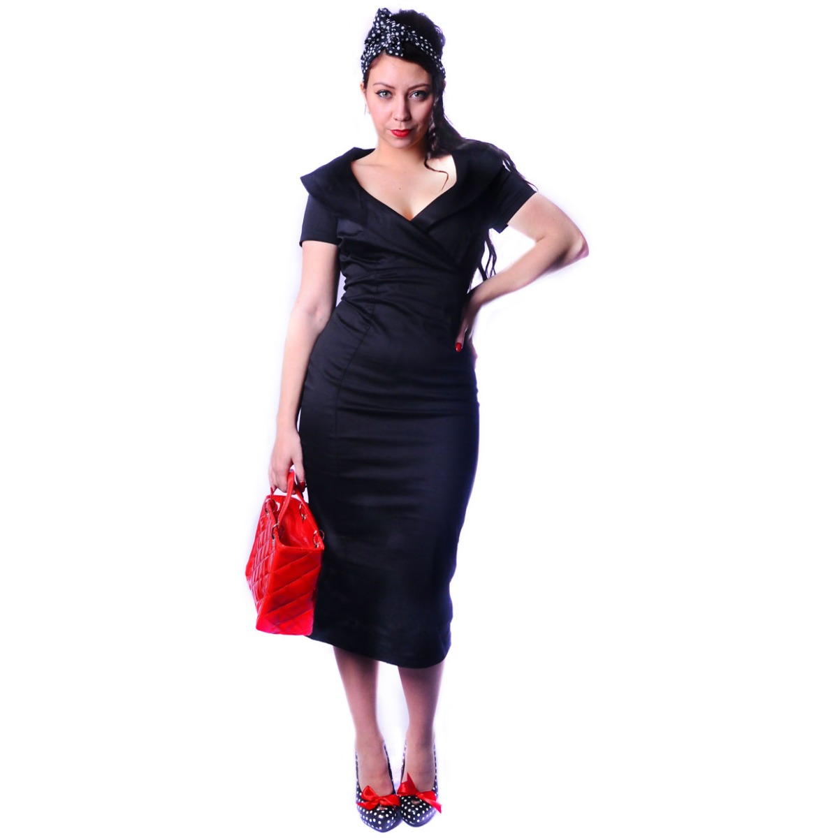 Christina Dress Black-XS | 62% korting | Fiftiesstore