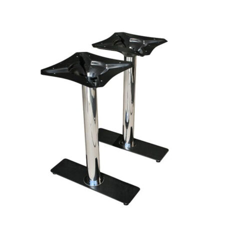 Chrome dubbele Voet voor Tafel TB-25 | Bel Air Retro Fifties Furniture