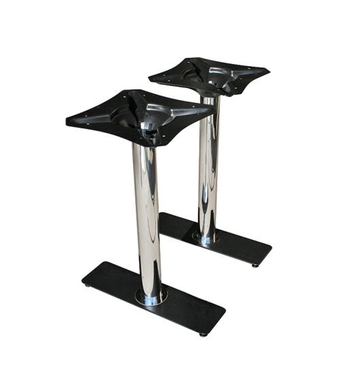 Chrome dubbele Voet voor Tafel TB-25 | Bel Air Retro Fifties Furniture