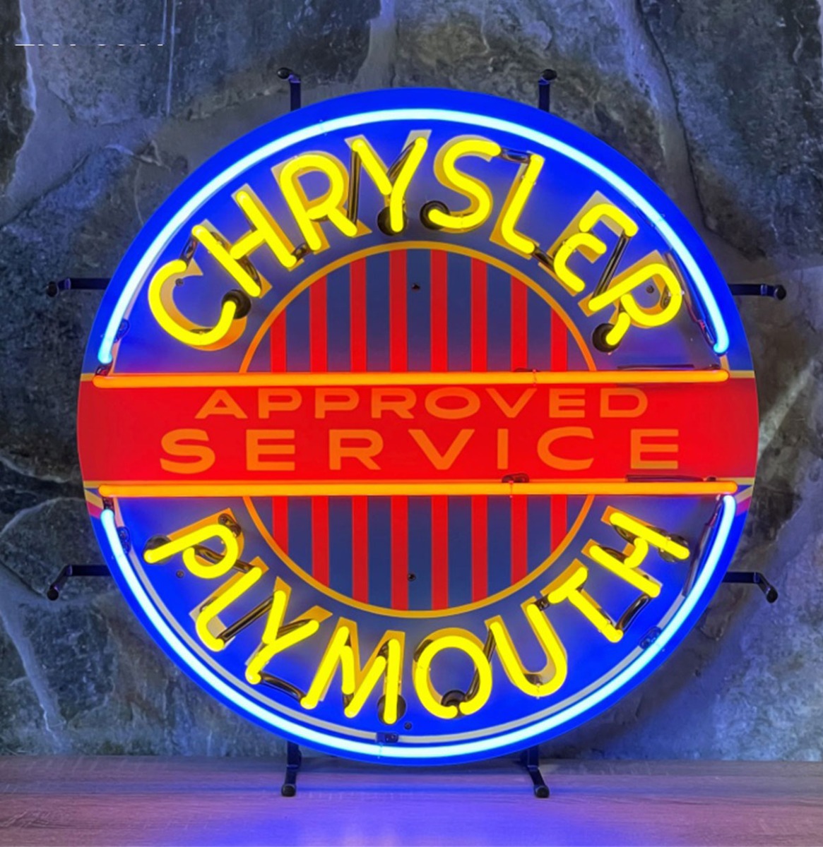 Chrysler Plymouth Service Neon Verlichting 60 cm - Rood