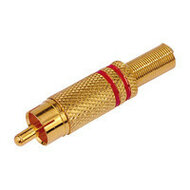 Cinch stekker rood tot 7mm |