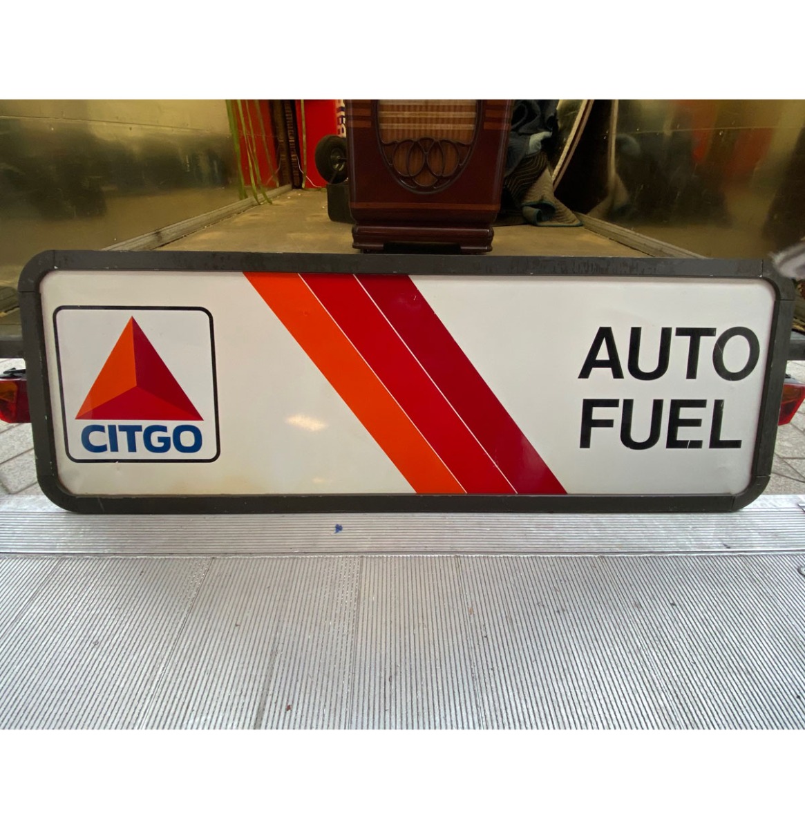 Citgo Auto Fuel Origineel Metalen Bord uit de USA 180 x 40 cm | Fiftiesstore