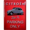 Citroën 2CV Parking Only Metalen Wandbord 40x60 cm | Citroën