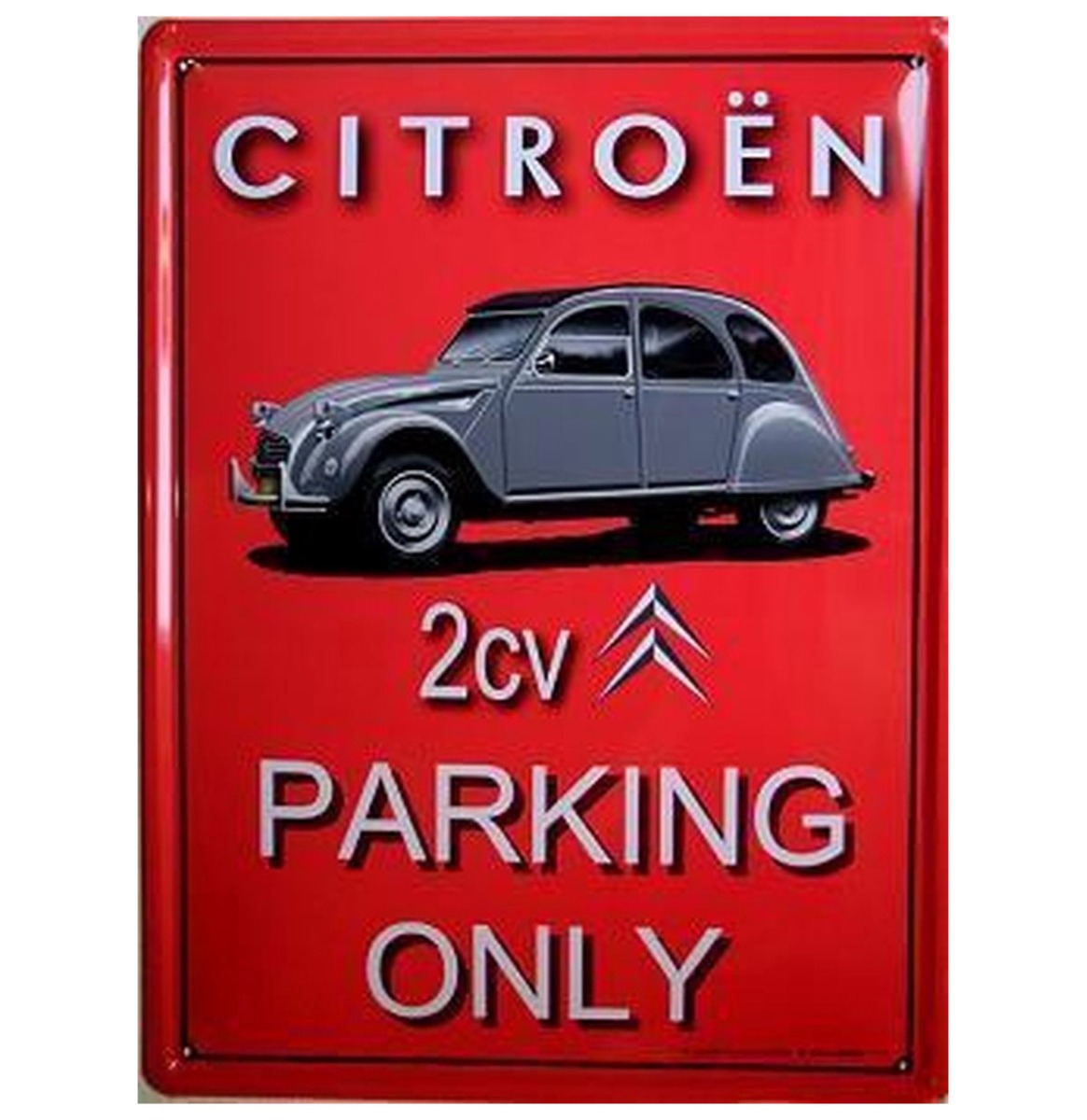 Citroën 2CV Parking Only Metalen Wandbord 40x60 cm | Citroën