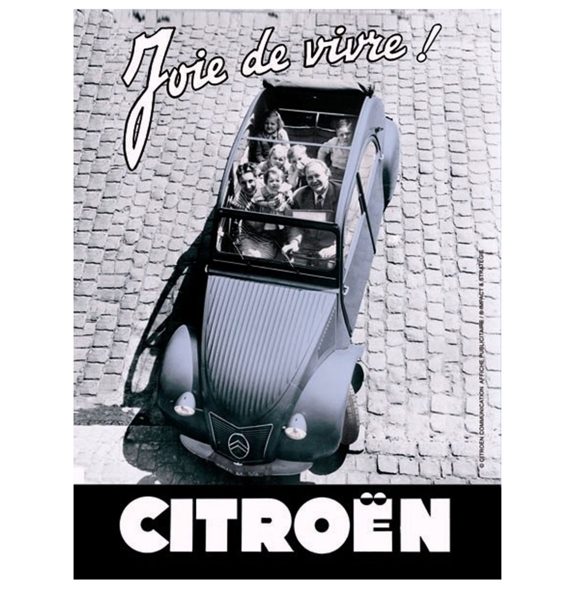 Citroën Joie De Vivre Metalen Bord - 30 x 40 cm | Citroën