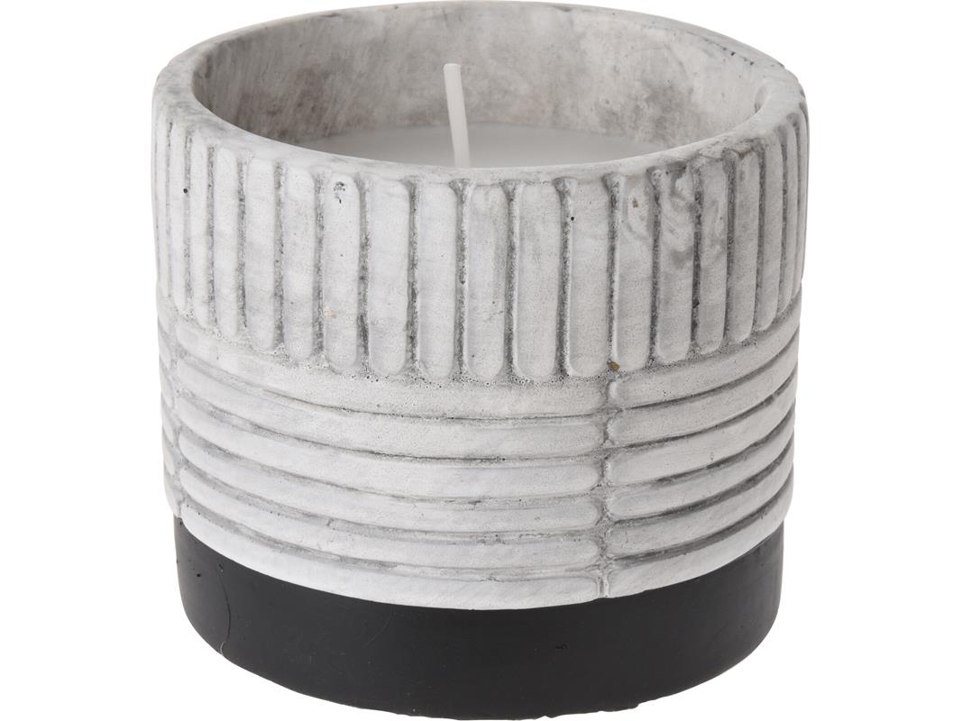 Citronella kaars in keramieken pot grijs | Pro Garden