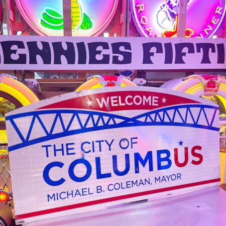 City of Columbus Verkeersbord - 100 x 51cm - Origineel | The Dutch Pickers