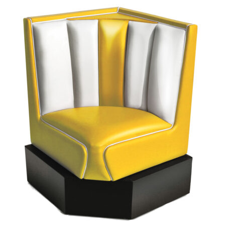 Classic Diner Hoek voor Hoekbank Geel | Bel Air Retro Fifties Furniture