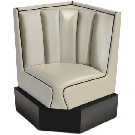 Classic Diner Hoek voor Hoekbank Off-White | Bel Air Retro Fifties Furniture