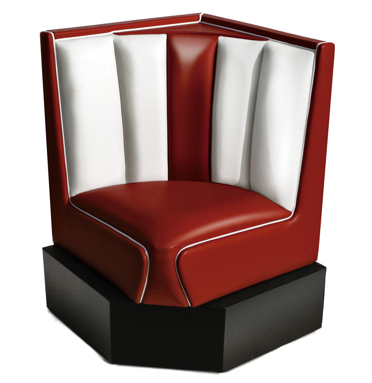 Classic Diner Hoek voor Hoekbank Ruby | Bel Air Retro Fifties Furniture