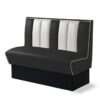 Classic Retro Diner Bank Bel Air HW120 Zwart | Bel Air Retro Fifties Furniture