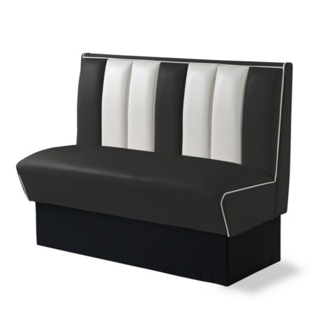 Classic Retro Diner Bank Bel Air HW120 Zwart | Bel Air Retro Fifties Furniture