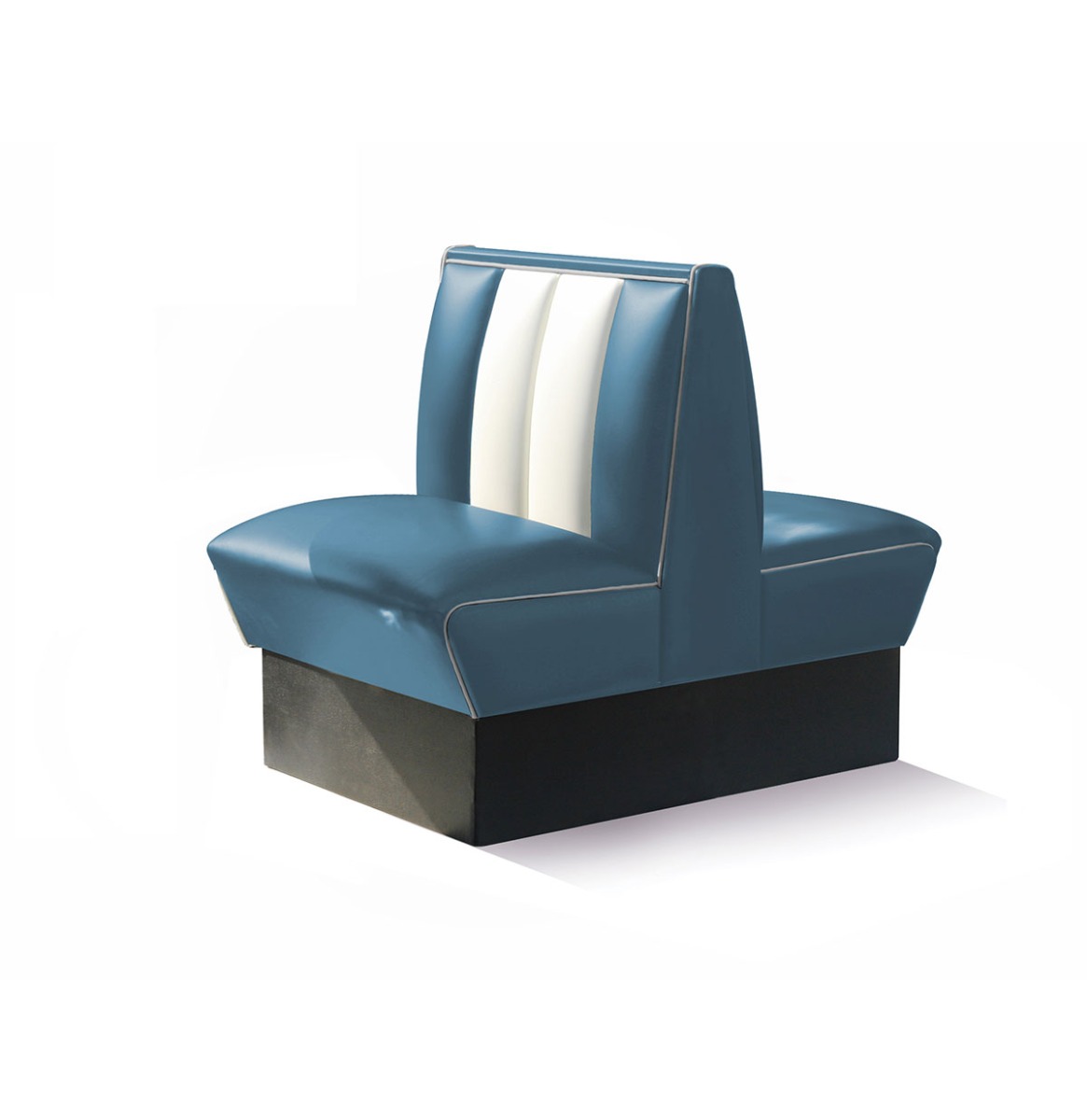 Classic Retro Diner Bank Bel Air HW70 DB Blauw | Bel Air Retro Fifties Furniture