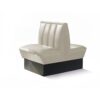 Classic Retro Diner Bank Bel Air HW70 DB Gebroken Wit | Bel Air Retro Fifties Furniture