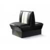Classic Retro Diner Bank Bel Air HW70 DB Zwart | Bel Air Retro Fifties Furniture