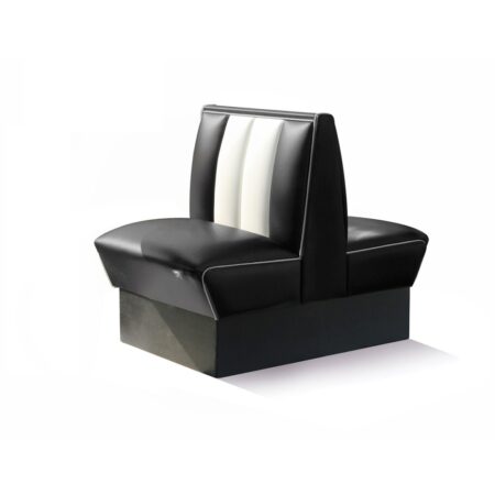 Classic Retro Diner Bank Bel Air HW70 DB Zwart | Bel Air Retro Fifties Furniture