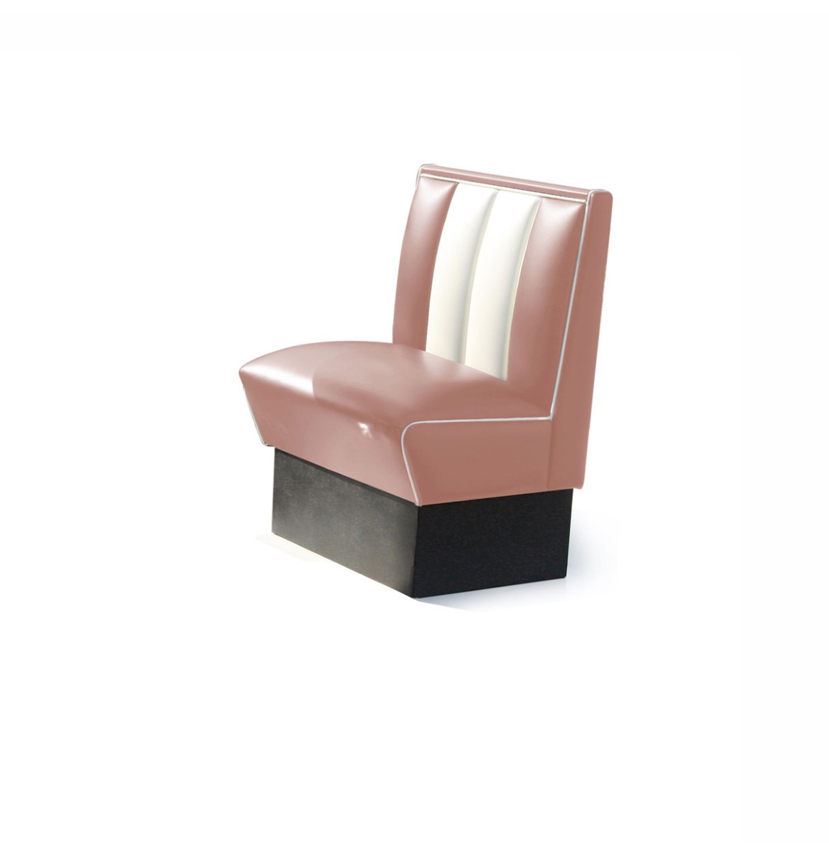 Classic Retro Diner Bank Bel Air HW70 Roze | Bel Air Retro Fifties Furniture