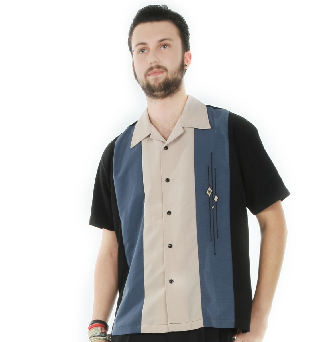 Classic Shirt The Trinity Black/Blue-S | 21% korting | Steady Clothing